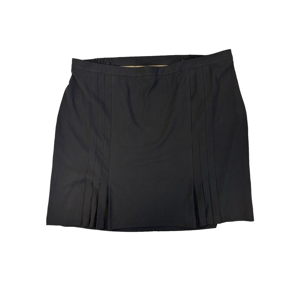 Catherine's Women's 3XWP Black Pleated Skirt Career Office Business Sexy Capsule